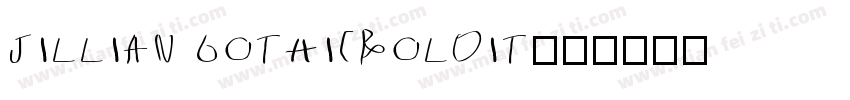 JILLIAN GOTHICBOLDIT字体转换